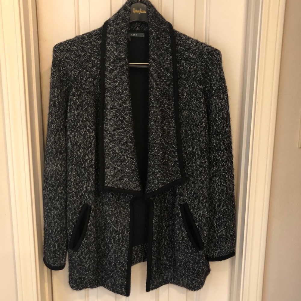 Tart Sweater Jacket black tweed, Sz S - Picture 10 of 15